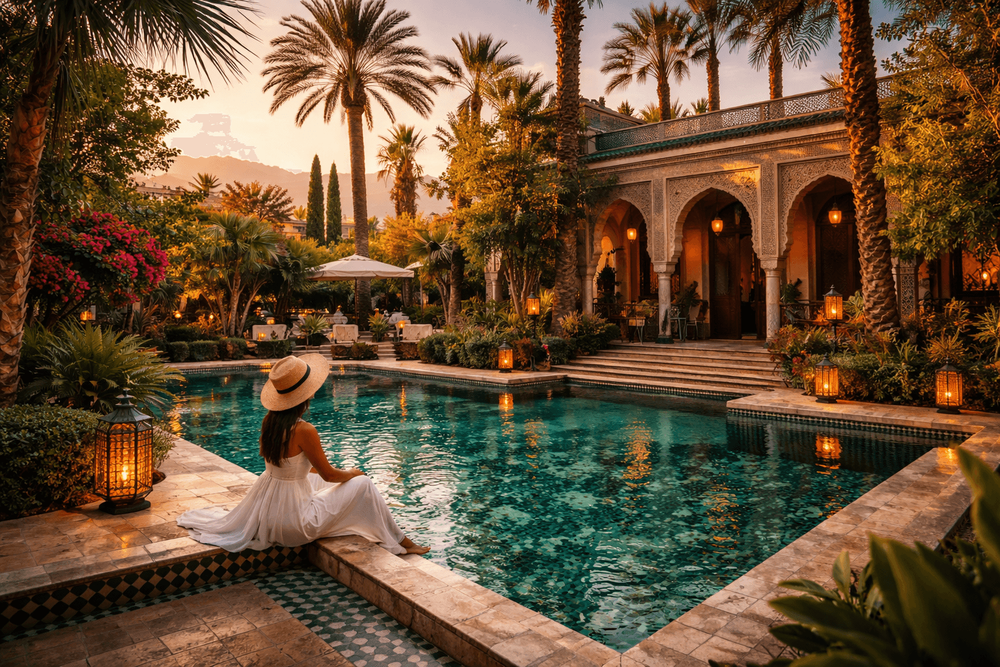 Marrakech Beyond the Medina: Garden Hotels, Design Riads, and Desert Day Trips