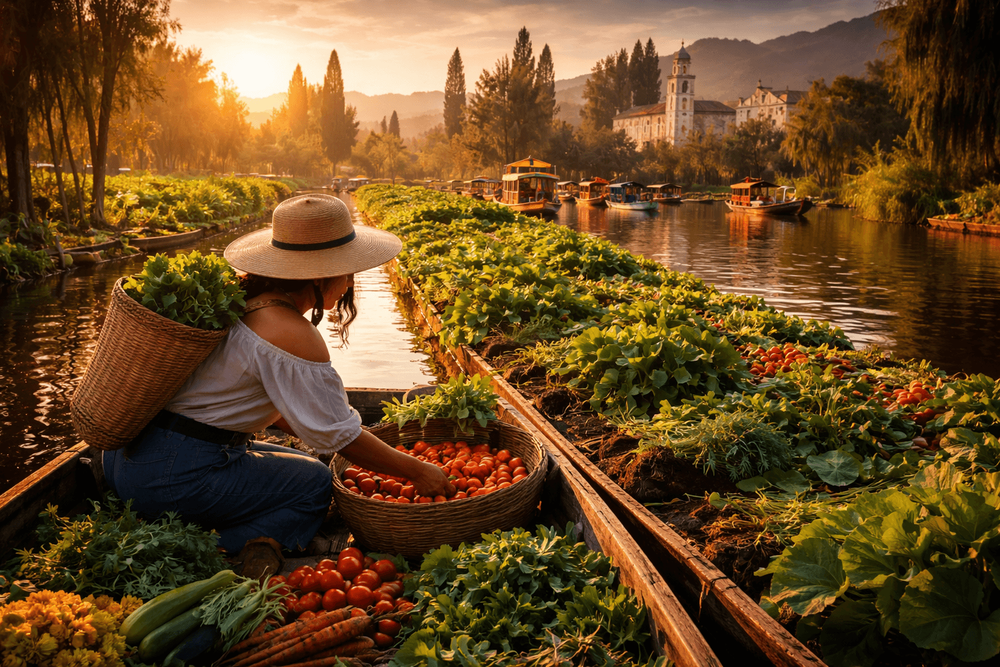 Mexico City’s Edible Edge: Floating Gardens, Rooftop Foragers, and Community Kitchens