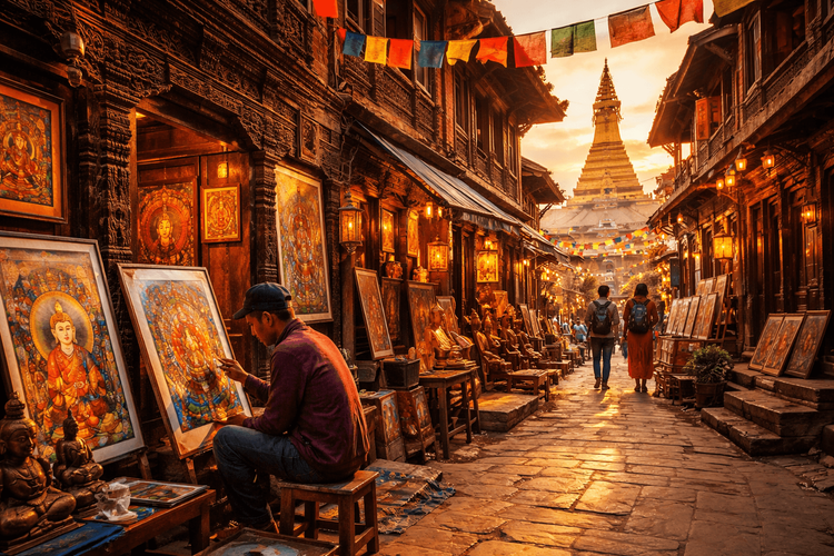 Exploring Nepal’s Artistic Neighborhoods: From Paubha Workshops to Contemporary Studios