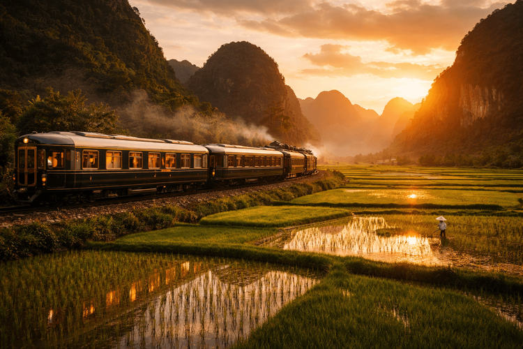 Rails & Rice Paddies: Luxury Train Journeys in Vietnam